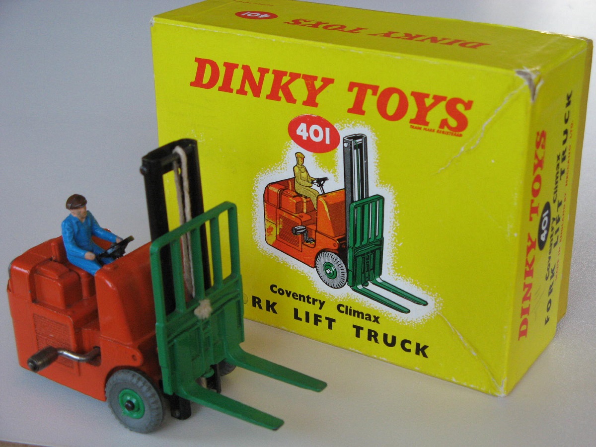 Reproduction Box by DRRB Dinky #401 14c Coventry Climax Fork Lift Truck 
