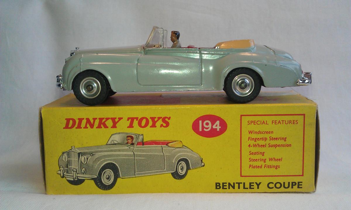 B3 DINKY TOYS BENTLEY S2 pare brise ref 194 