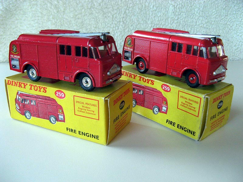 Dinky 259 bedford fire engine reproduction waterslide transfers set