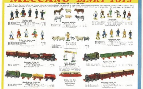 8 Catalogues Meccano Hornby Dinky (1954 à 1961) – Originaux Et Complets – Avec Tarifs