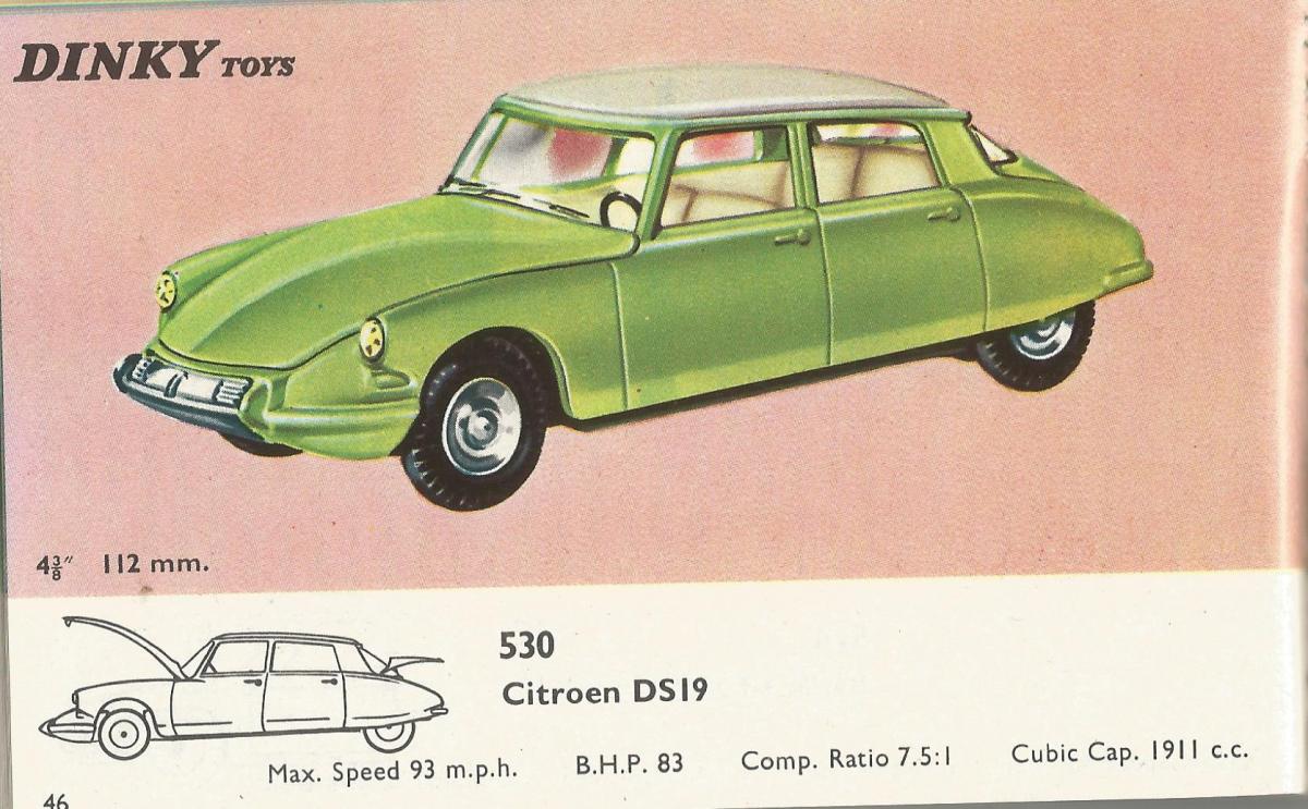 Citroen ds 19 green 1956 speed 1/43 ref 23506 